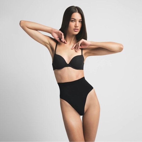 SKIMS Other - SKIMS Black High-Waist Thong Shapewear – Size Medium (NWT)